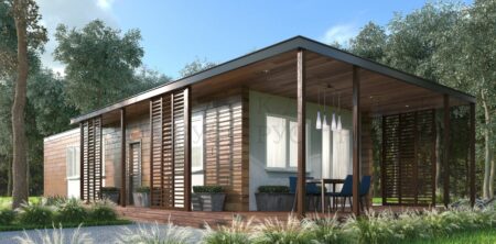 Каркасный дом ХАЙТЕК 80